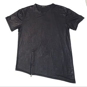 Asymmetrical Glossy Snakeskin Shirt / Dress